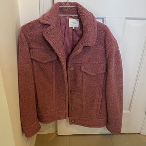 Vince Mauve Sherpa Jacket